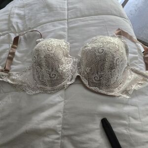 Third Love Lace Underwire Bra - Cream and Tan